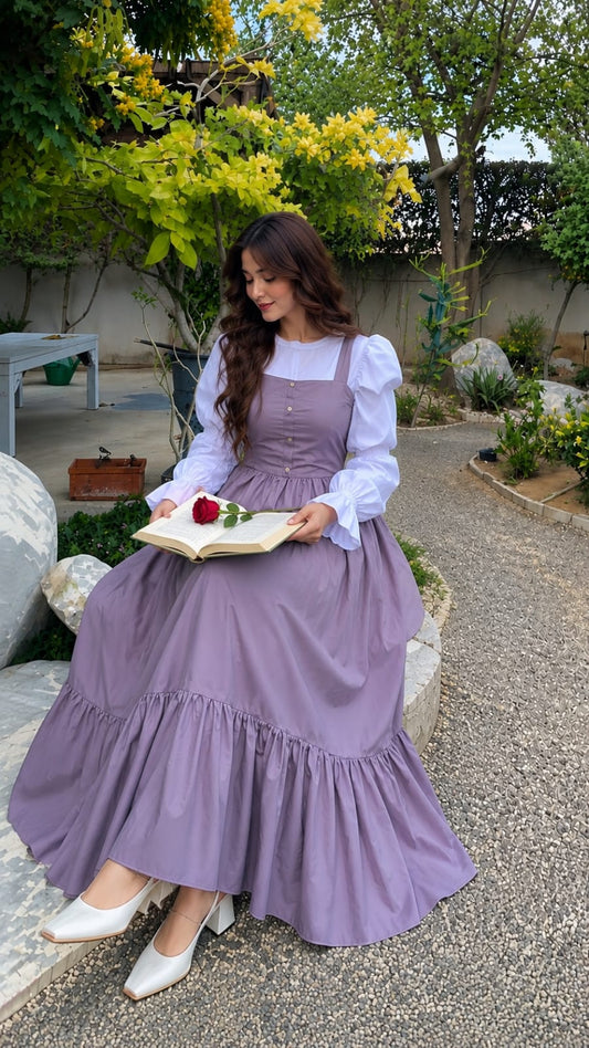 Western Style Premium Lawn & Cotton Maxi Dress for Women | Elegant Summer Long Maxi