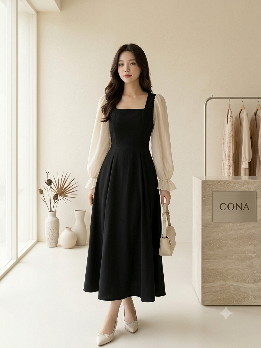 Western Style Elegant Lawn Maxi Dress with Chiffon Sleeves | Women's Premium Modest Wear