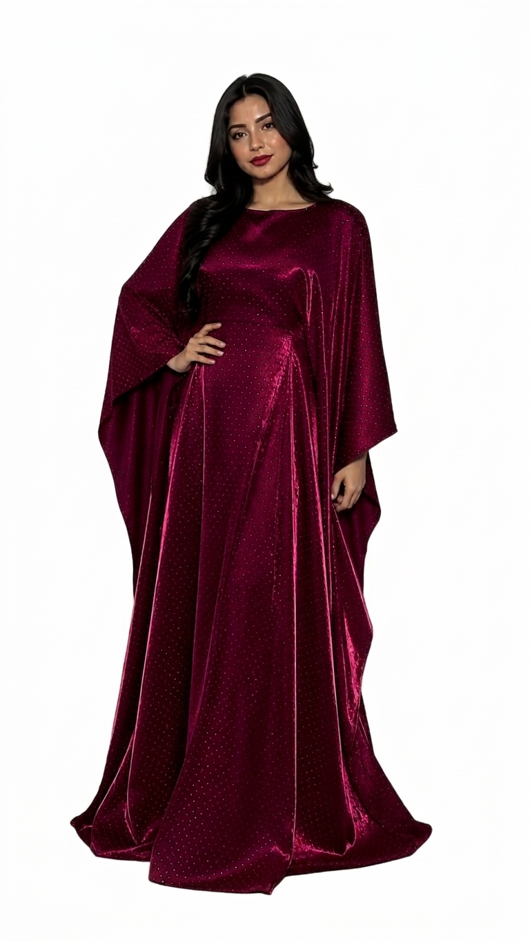 Luxury Kaftan Style Abaya for Women | Premium Shamooz Silk Modest Wear