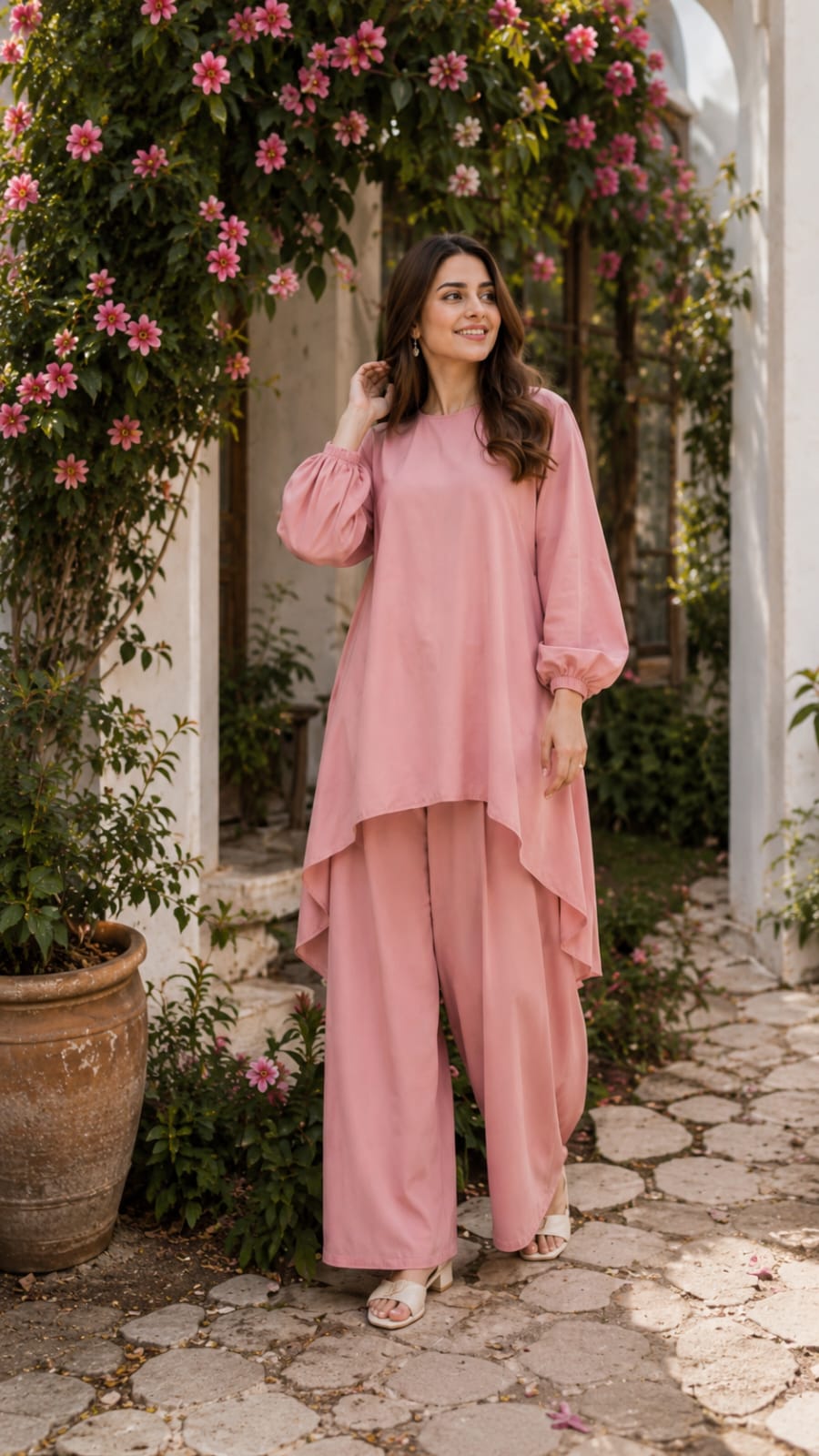 Modest Two Piece Co-Ord Set – Premium Cotton Fabric