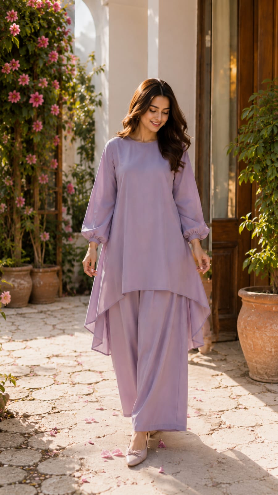 Modest Two Piece Co-Ord Set – Premium Cotton Fabric