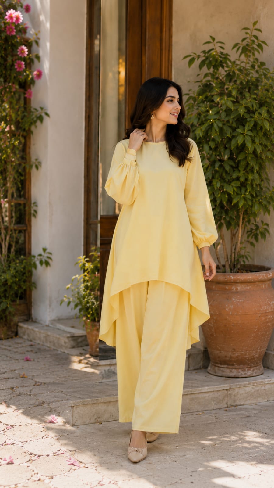 Modest Two Piece Co-Ord Set – Premium Cotton Fabric