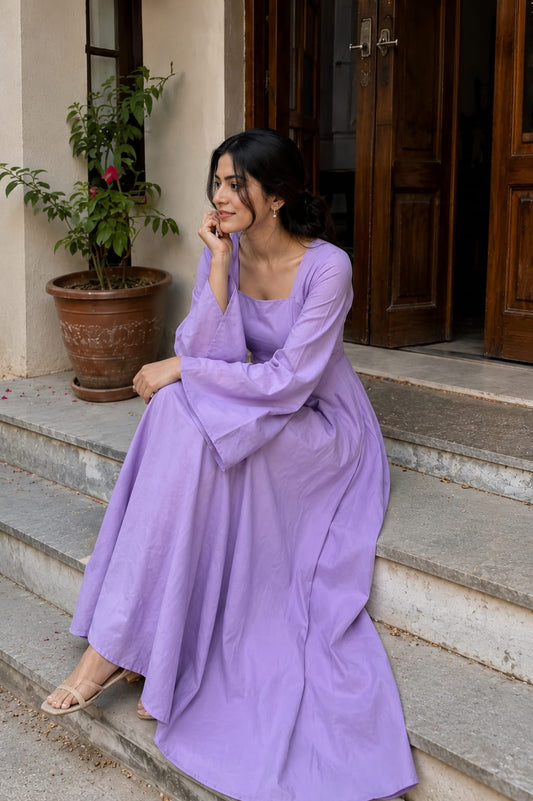 Elegant Western Style Full Frock Dress for Women | Premium Lawn & Cotton Summer Dress | Linen Winter Collection