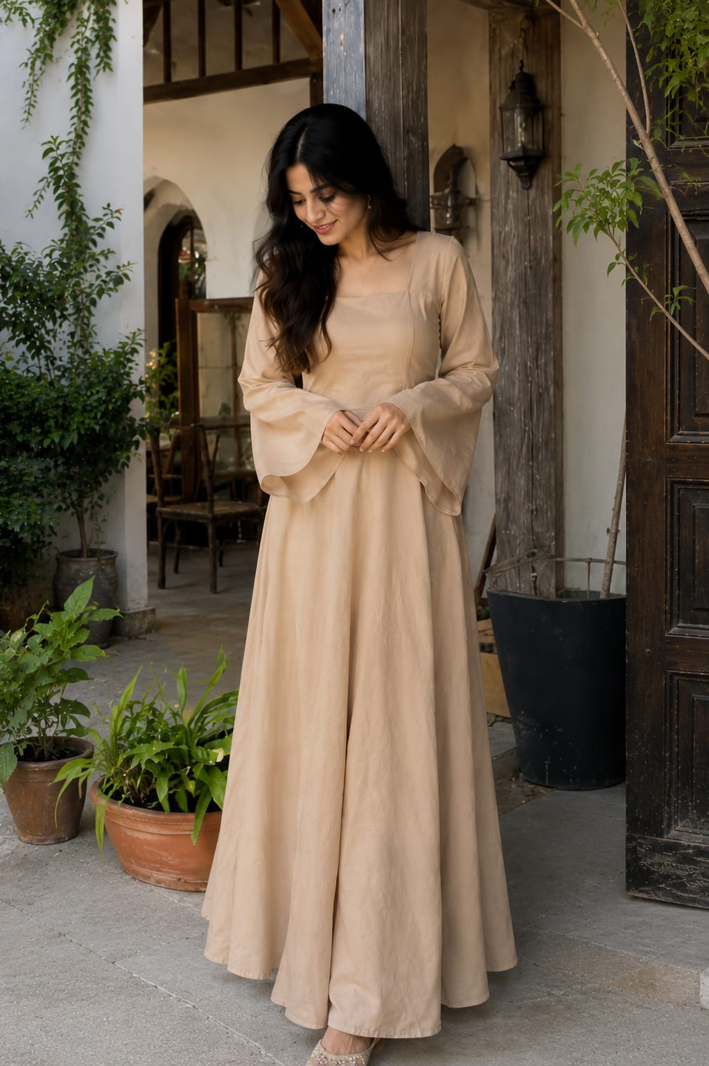 Elegant Western Style Full Frock Dress for Women | Premium Lawn & Cotton Summer Dress | Linen Winter Collection