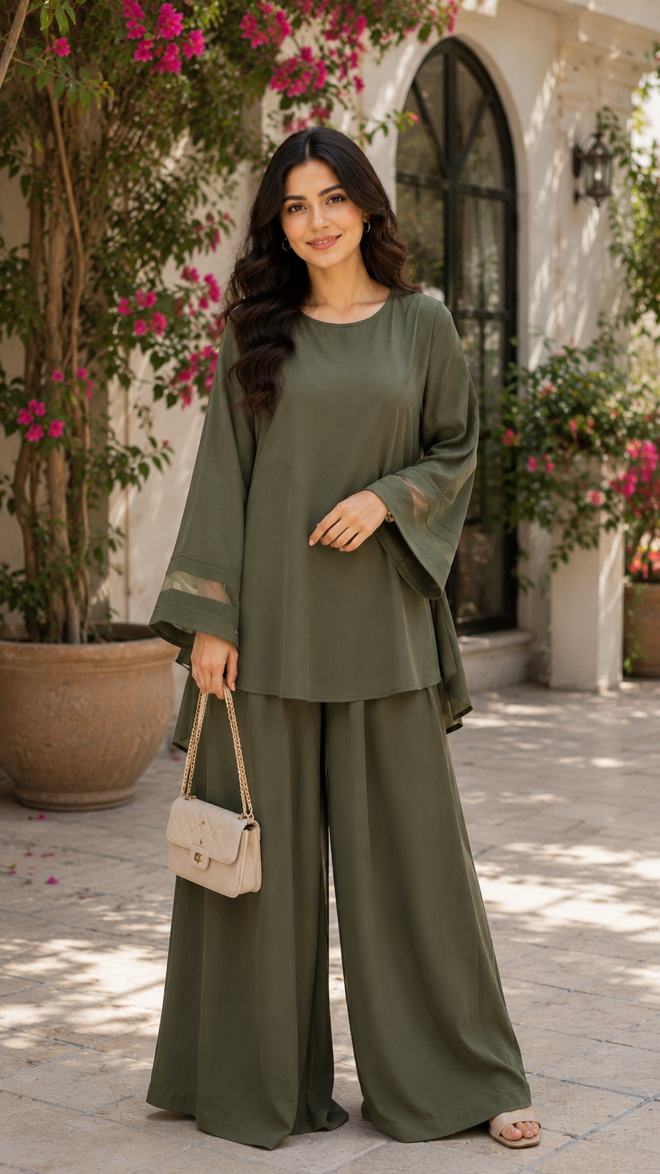 Noir Elegance Cotton 2-Piece Co-Ord Set