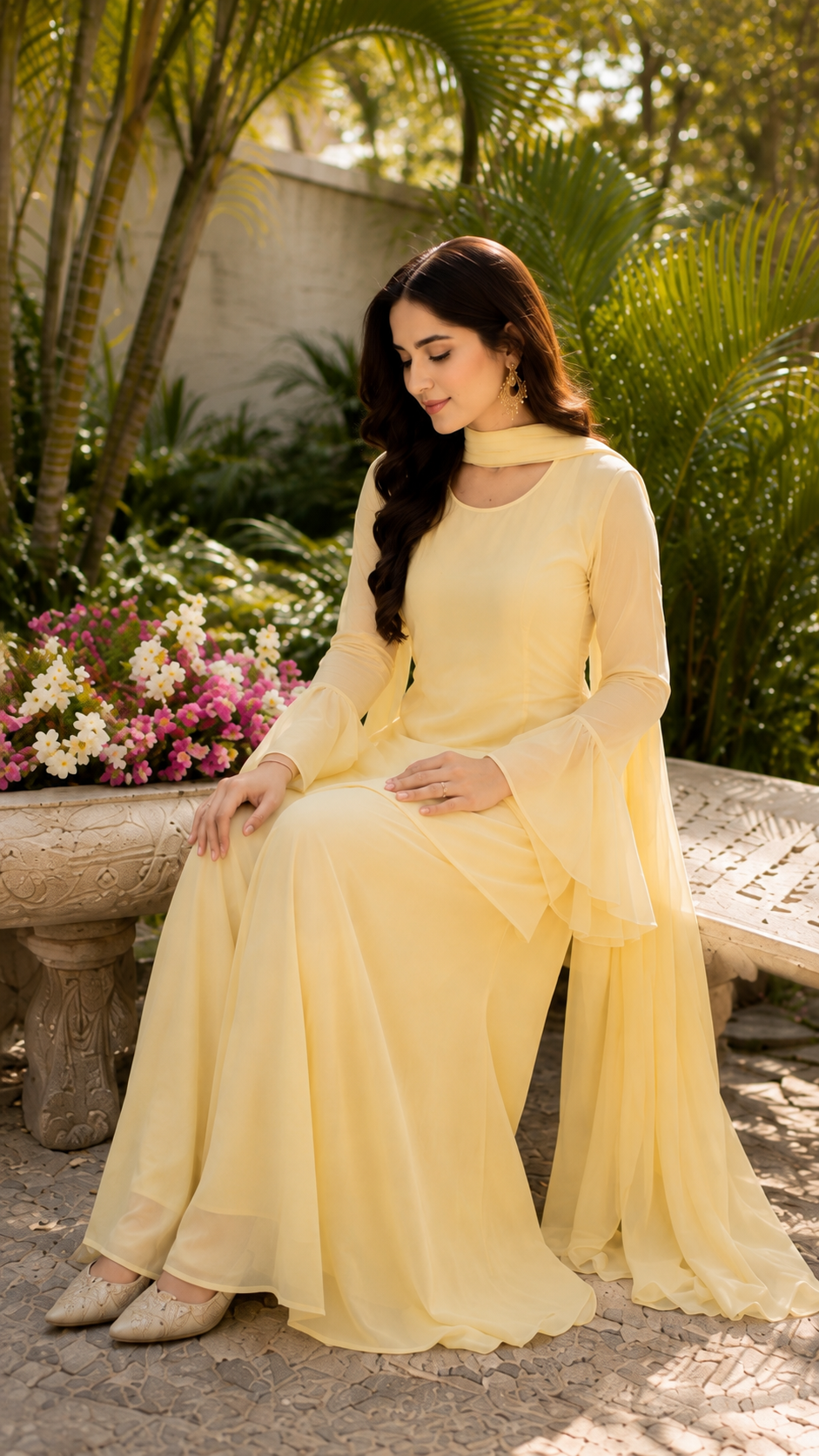 Modest 3 Piece Chiffon Dress| Premium Quality chiffon fabric