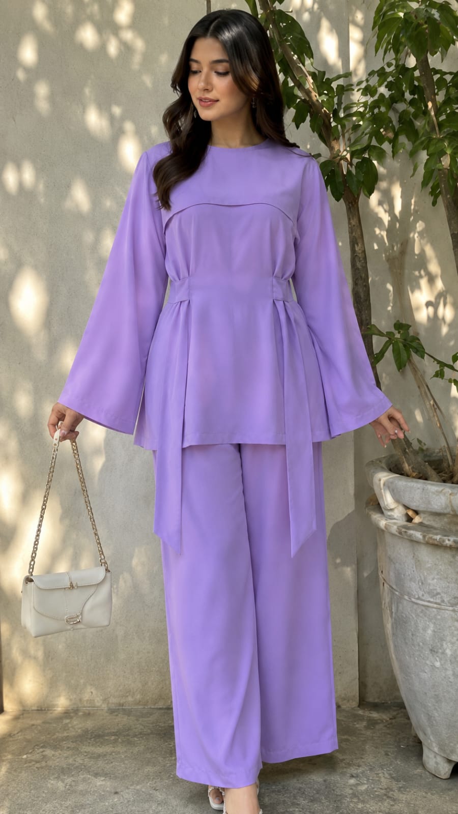 Modest Cape-Style Co-Ord Set|Velvet silk Premium fabric|Elegant style