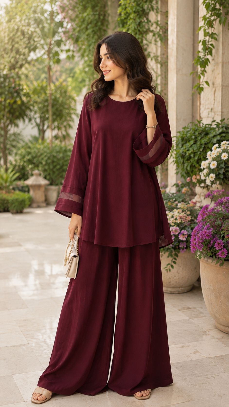 Noir Elegance Cotton 2-Piece Co-Ord Set