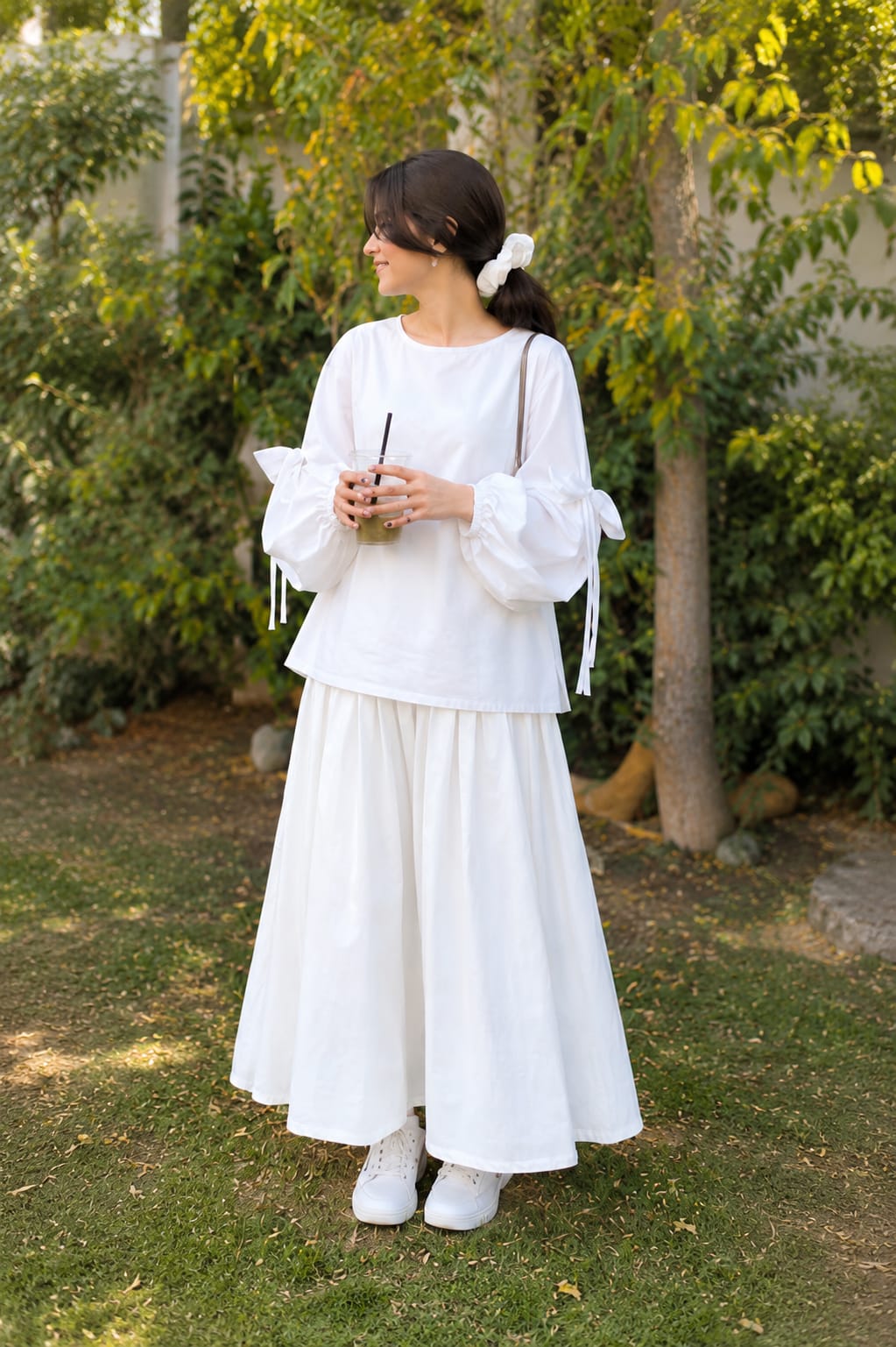 Plain Skirt Set with Baggy Shirt – Premium Cotton Stuff